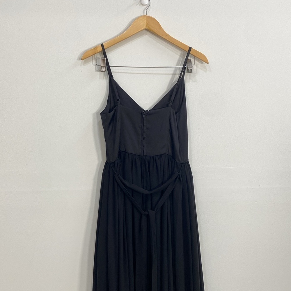 Modcloth Evening Gown Maxi Spaghetti Strap  Bridesmaids Black Tie Women's - Picture 7 of 14